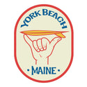 Maine Cowabunga Surfing Mini Vinyl Sticker York Beach or Ogunquit
