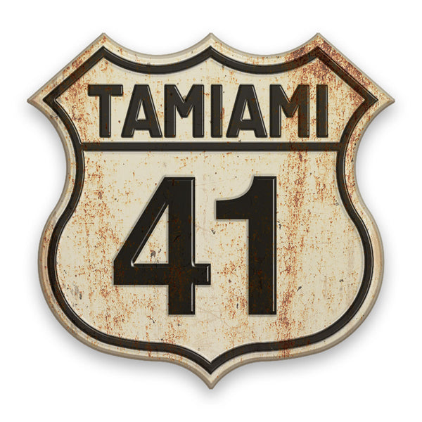 Tamiami Trail US 41 Florida Mini Vinyl Sticker
