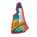New Hampshire Live Free Or Die Mini Vinyl Sticker