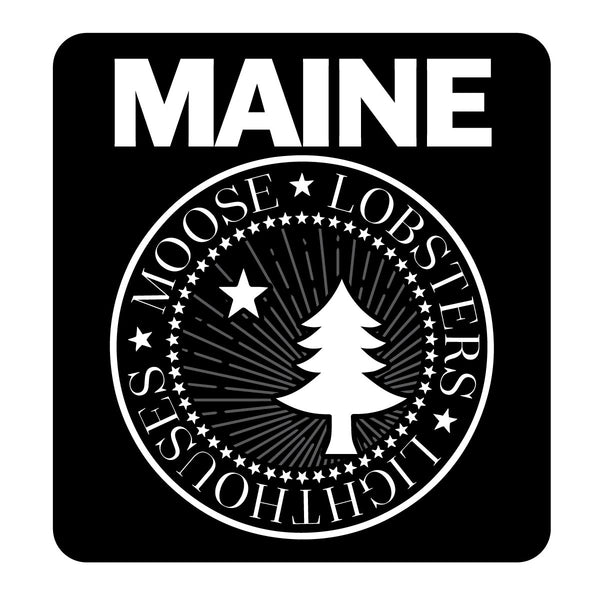 Maine Punk Lobsters Moose Lighthouses Mini Vinyl Sticker