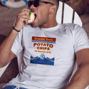 Granite State Potato Chips T-Shirt, White Adult Unisex S-XXL, 100% Cotton,Salem, New Hampshire