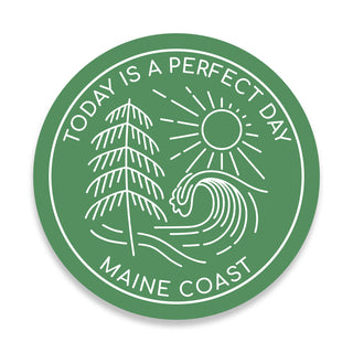 Maine Coast Perfect Day Die Cut Vinyl Sticker