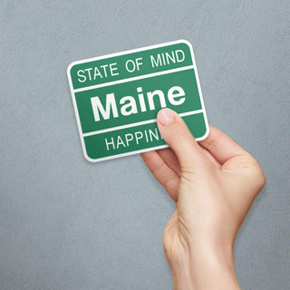 Maine State of Mind Die Cut Vinyl Sticker