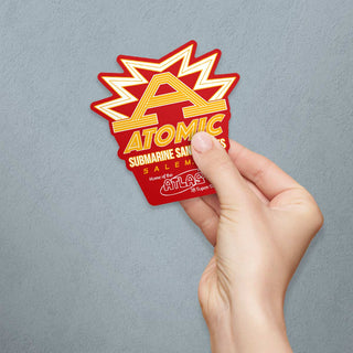 Atomic Subs Die Cut Vinyl Sticker New England Memories