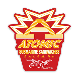 Atomic Subs Mini Vinyl Sticker New England Memories