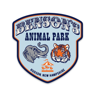 Benson's Animal Park Mini Vinyl Sticker, New Hampshire, New England Memories