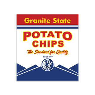 Granite State Potato Chips Die Cut Sticker, Salem New Hampshire, New England Memories