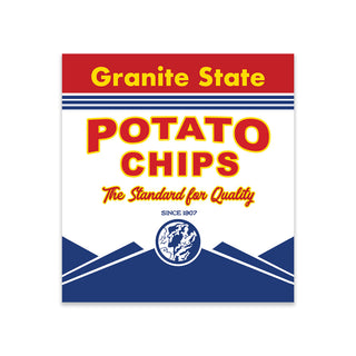 Granite State Potato Chips Mini Vinyl Sticker, Salem New Hampshire, New England Memories