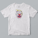 Clown Wearing Small Hat T-Shirt, White Adult Unisex S-XXL, 100% Cotton