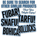 FUBAR Large Vinyl Bumper Sticker