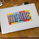 Maine Retro Style Font Die Cut Vinyl Sticker