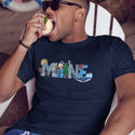 Maine Whimsical Animals T-Shirt, 100% Cotton, S-XXL, Unisex Tshirts Souvenir T-Shirts