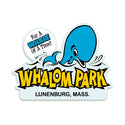 Vinyl Sticker: Whalom Park, Lunenburg, Massachusetts, Water Park, Family Tradition, New England Memories, Die Cut Stickers