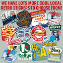 Vinyl Sticker: Howdy Beefburgers, New Hampshire's First Fast Food Restaurant, New England Memories, Die Cut Stickers