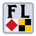 Florida Nautical Flag State Abbreviation Vinyl Sticker, FL Bumper Sticker