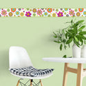 Mod Flowers 60s Color Palette Wall Border Peel and Stick
