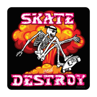 Skate and Destroy Skateboard Die Cut Sticker