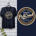 Boston Pub Crawl Blue Moon Style Adult Unisex Shirt Sizes S - XXL, Sand 100% Cotton,