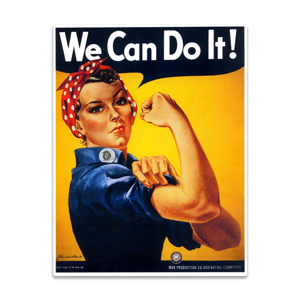 Rosie The Riveter, We Can Do It Die Cut Sticker