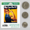Rosie The Riveter, We Can Do It Mini Sticker