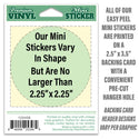 Mini Vinyl Sticker; Florida Whimsical Animals Sticker