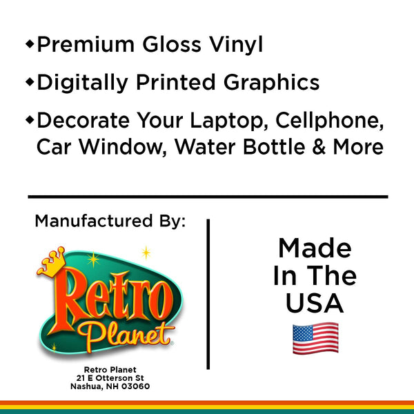 Mini Sticker: Florida Retro Bold Font Waterproof Vinyl Sticker