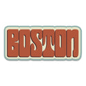 Mini Sticker: Boston Bold Style Font Script Vinyl Sticker
