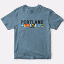 Nautical Flags Portland ME T-Shirt Baby Blue Adult Unisex S-2X, Maine Tshirt