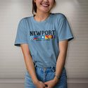 Nautical Flags Newport RI T-Shirt Baby Blue Adult Unisex S-2X, Rhode Island Tshirt