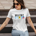 Nautical Flags Maine T-Shirt Adult Unisex S-2X, Maine Tshirt