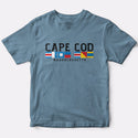 Nautical Flags Cape Cod MA T-Shirt Baby Blue Adult Unisex S-2X, Massachusetts Tshirt