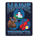 Maine Trifecta Die Cut Vinyl Sticker, Moose, Lighthouse and Lobster