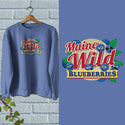 Maine Wild Blueberries Sweatshirt Adult Unisex S-XXL