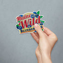 Maine Wild Blueberries Die Cut Vinyl Sticker