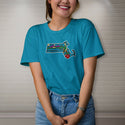 Massachusetts State T-Shirt Adult Unisex Blue, 100% Cotton, S-XXL, New England Tshirts