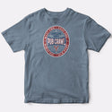 Portland Pub Crawl Lobster Oval Logo T-shirt, Stone Blue Adult Unisex S - 2X, Maine Tshirt