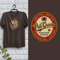 Portland Pub Crawl Vintage Script Logo T-shirt, Dk Chocolate Adult Unisex S - 2X, Maine Tshirt