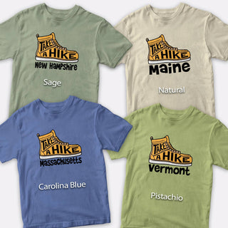 Take A Hike T-Shirt , New England Tshirts Adult Unisex, 100% Cotton, S-XXL