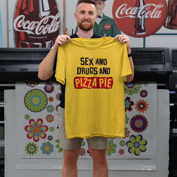 Punk Rock Pizza Pies T-Shirt, 100% Cotton, S-XXL, Unisex Tees,Funny Pizza Tshirts