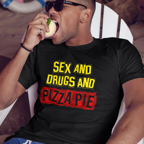 Punk Rock Pizza Pies T-Shirt, 100% Cotton, S-XXL, Unisex Tees,Funny Pizza Tshirts
