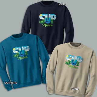 Maine SUP Stand Up Paddleboard Sweatshirt Adult Unisex S-XXL