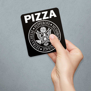 Pizza Punk Rock Style Die Cut Vinyl Sticker