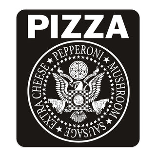 Pizza Punk Rock Ramones Style Die Cut Vinyl Sticker