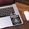 Pizza Punk Rock Ramones Style Die Cut Vinyl Sticker