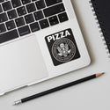 Pizza Punk Rock Ramones Style Mini Vinyl Sticker