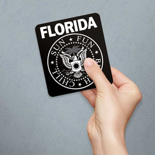 Florida Punk Rock Logo Ramones Style Die Cut Vinyl Sticker