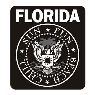 Florida Punk Rock Logo Style Die Cut Vinyl Sticker