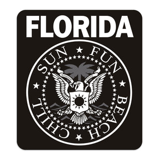 Florida Punk Rock Logo Style Mini Vinyl Sticker