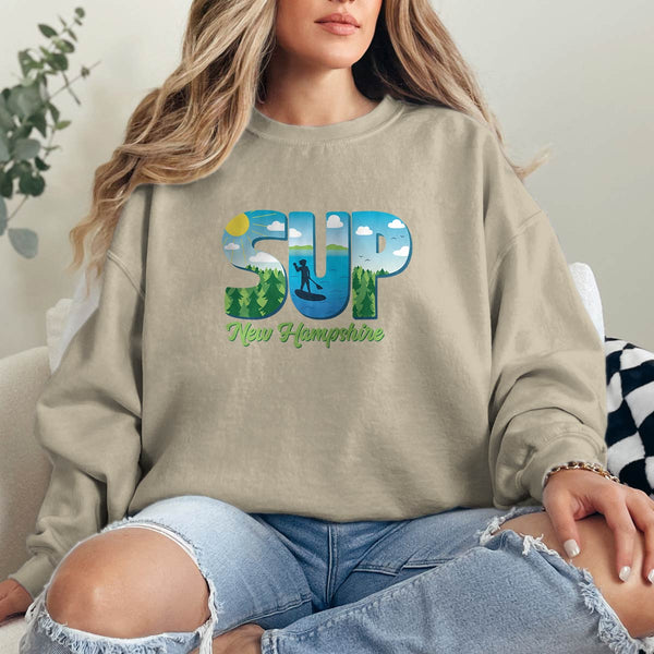 New Hampshire SUP Stand Up Paddleboard Sweatshirt Adult Unisex S-XXL