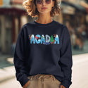 Acadia Maine Whimsical Animals Sweatshirt Adult Unisex S-XXL